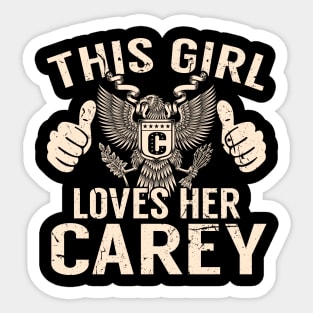 CAREY Sticker